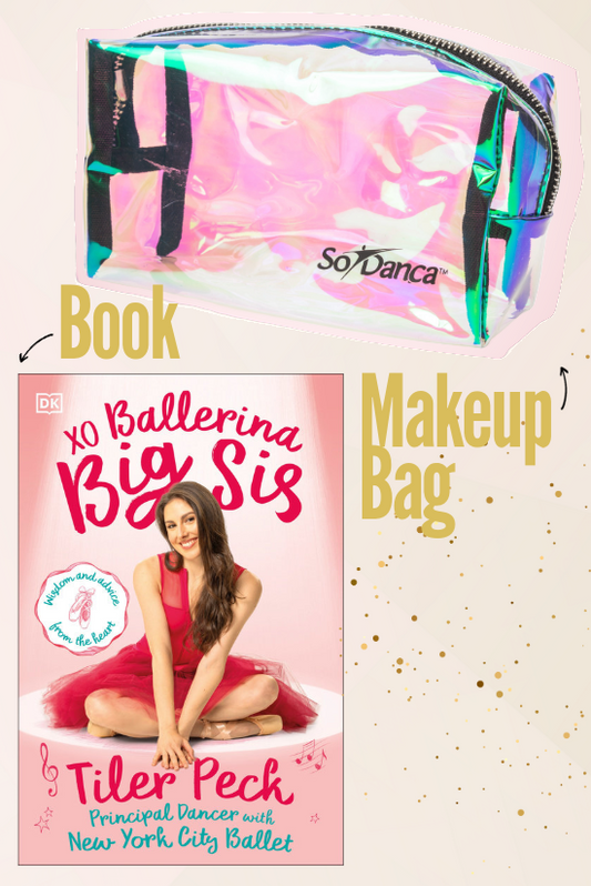 XO Ballerina Big Sis Book + Makeup Bag